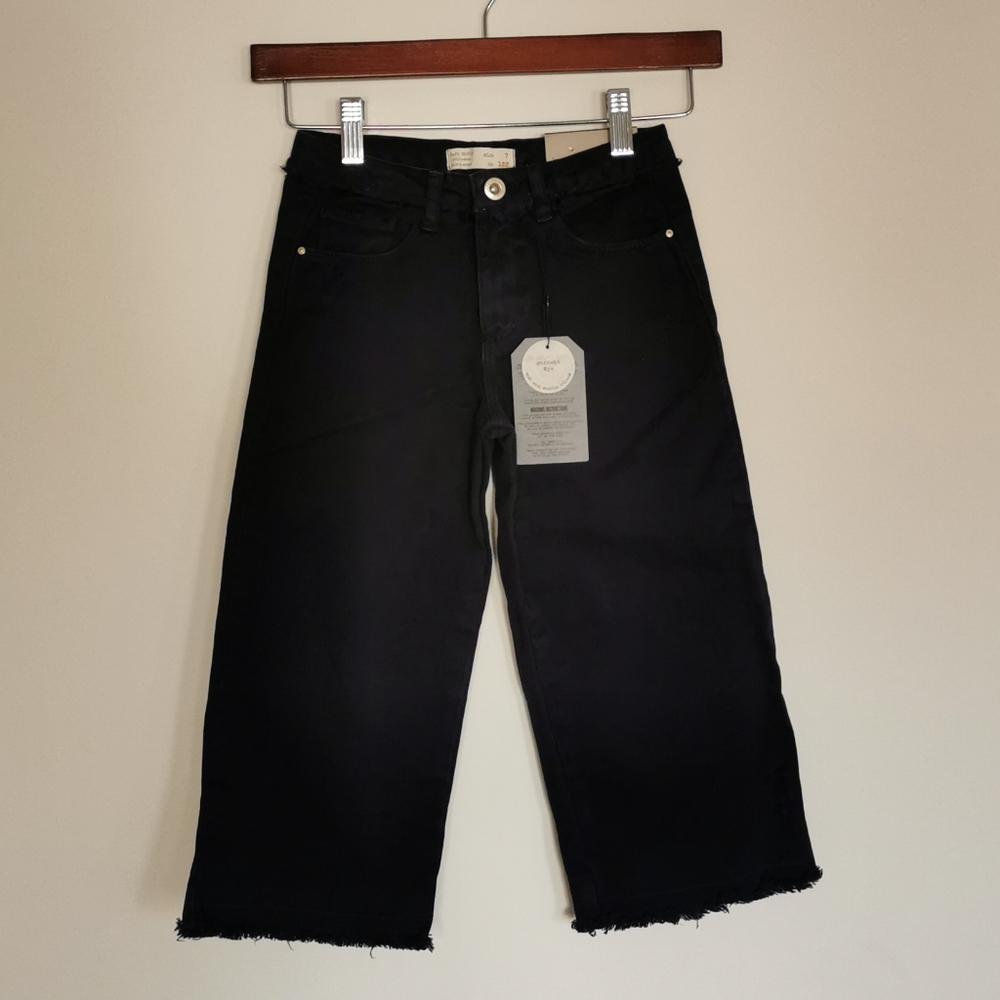 Zara Girls wide leg Denim crops